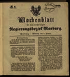 Wochenblatt für den vorhinnigen Regierungsbezirk Marburg. (1868)