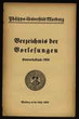 Verzeichnis der Vorlesungen / Philipps-Universität Marburg. SH 1924