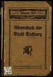 Adressbuch der Stadt Marburg. Jahrgang 1906