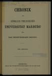 Chronik der Königlich Preussischen Universität Marburg. 13.1899/1900(1900)