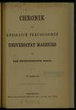 Chronik der Königlich Preussischen Universität Marburg. 6.1892/93(1893)