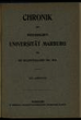 Chronik der Preussischen Universität Marburg. 30.1916-1924(1925)