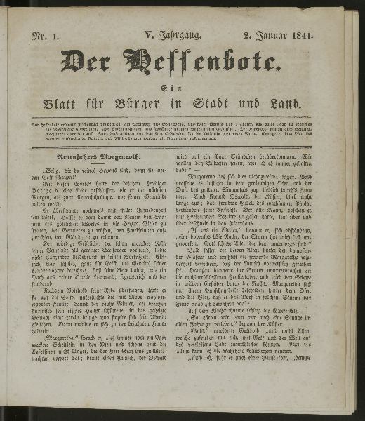 Der Hessenbote. Jg. 5.1841