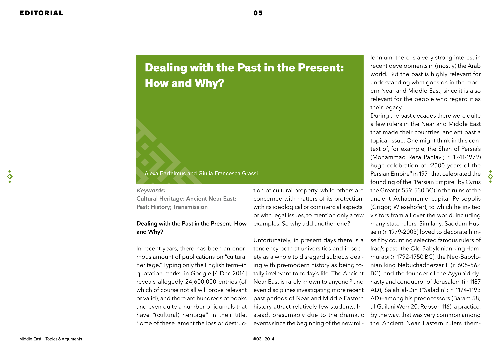 Dealing with the Past in the Present: How and Why?
