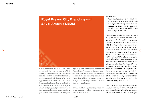 Royal Dream: City Branding and Saudi Arabia’s NEOM