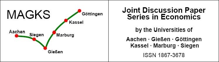 MAGKS - Joint Discussion Paper Series in Economics