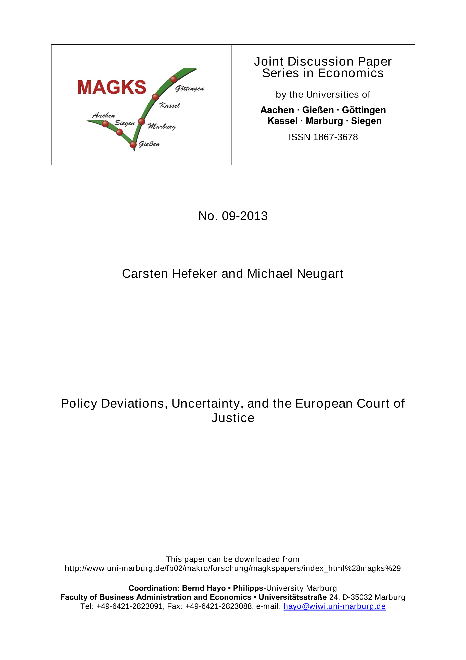 Policy Deviations, Uncertainty, and the European Court of Justice