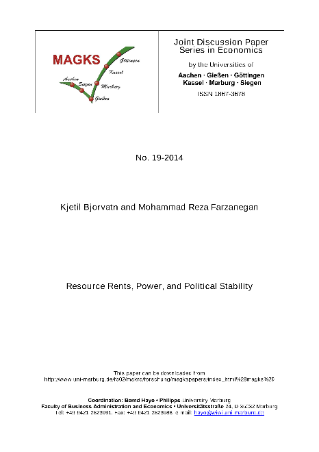Resource Rents, Power, and Political Stability