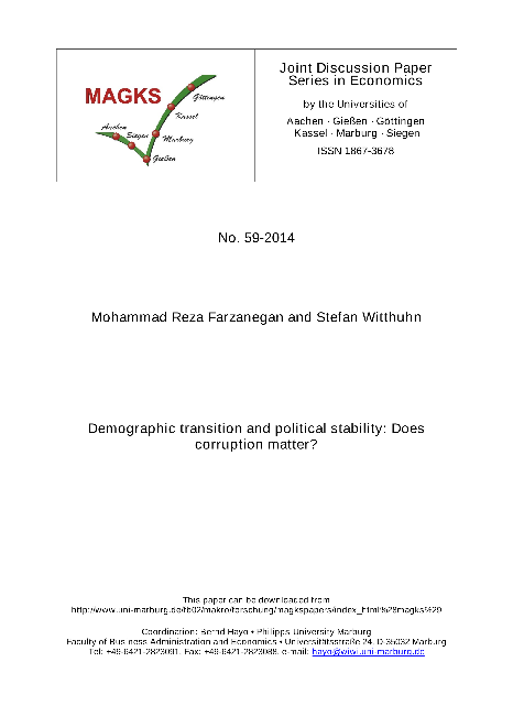 Demographic transition and political stability: Does corruption matter?