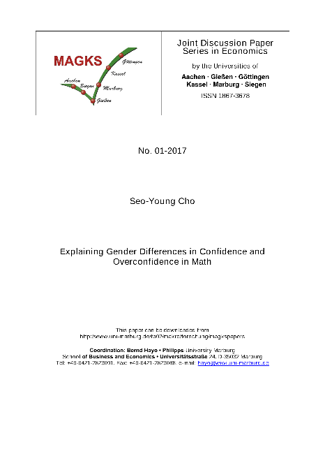 Explaining Gender Differences in Confidence and Overconfidence in Math