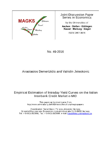 Empirical Estimation of Intraday Yield Curves on the Italian Interbank Credit Market e-MID