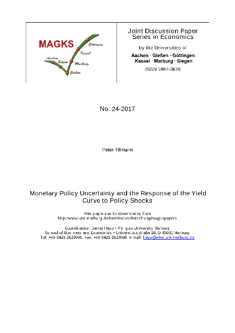 Monetary Policy Uncertainty and the Response of the Yield Curve to Policy Shocks