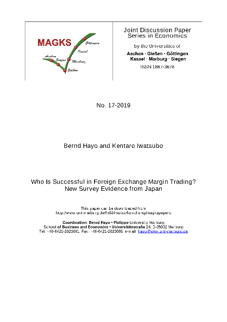 Who Is Successful in Foreign Exchange Margin Trading? New Survey Evidence from Japan
