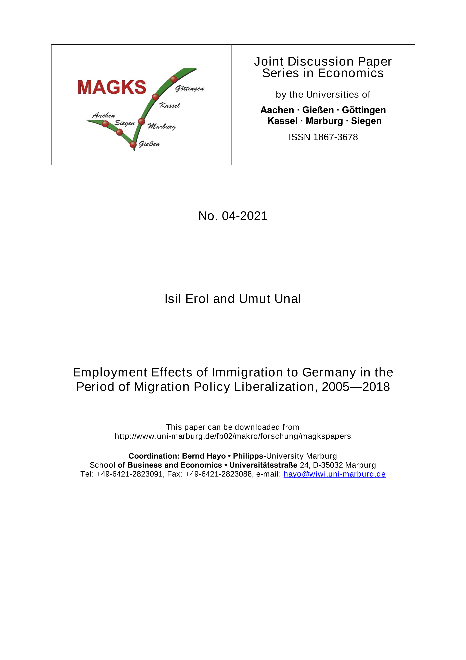 Employment Effects of Immigration to Germany in the Period of Migration Policy Liberalization, 2005—2018