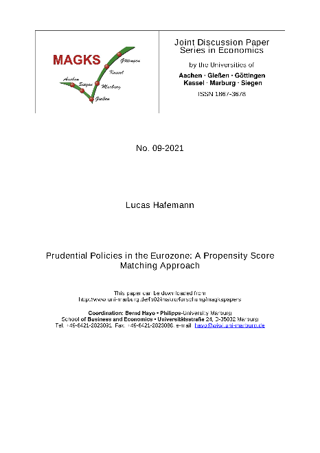 Prudential Policies in the Eurozone: A Propensity Score Matching Approach