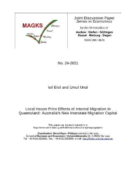 Local House Price Effects of Internal Migration in Queensland: Australia’s New Interstate Migration Capital
