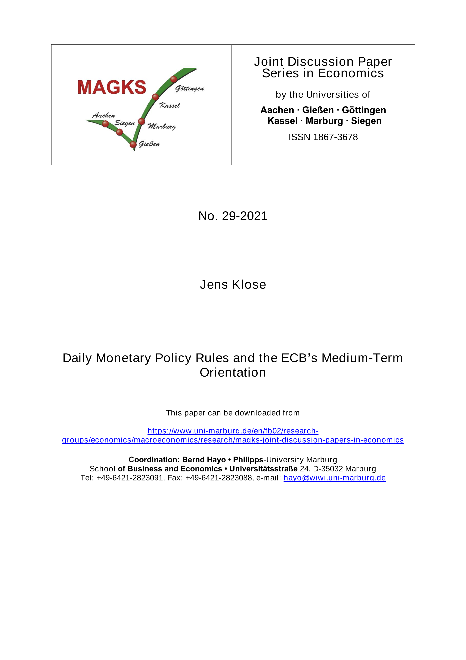 Daily Monetary Policy Rules and the ECB’s Medium-Term Orientation