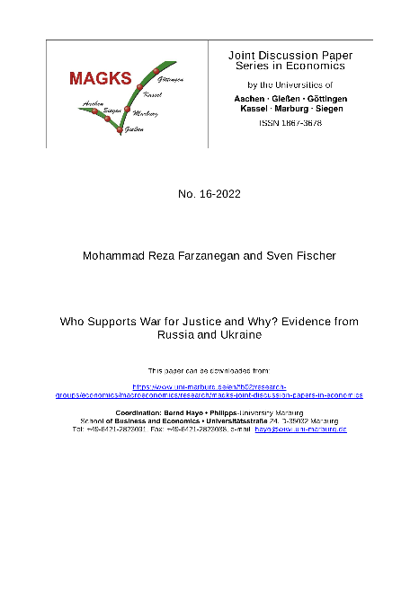 Who Supports War for Justice and Why? Evidence from Russia and Ukraine