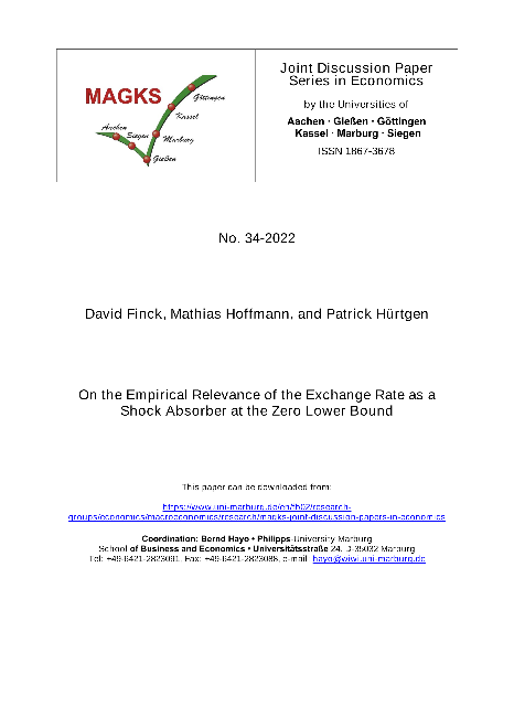 On the Empirical Relevance of the Exchange Rate as a Shock Absorber at the Zero Lower Bound