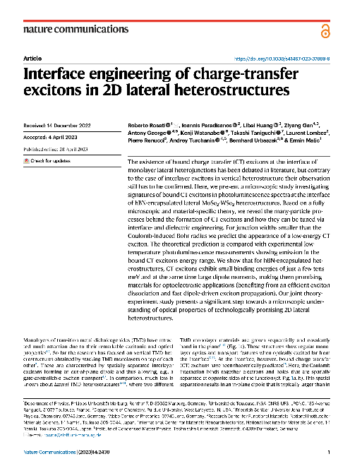 Interface engineering of charge-transfer excitons in 2D lateral heterostructures