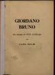 Giordano Bruno : ein Drama in fünf Aufzügen