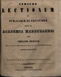 Indices lectionum et publicarum et privatarum quae in Academia Marpurgensi … SS 1858 – WS 1858/59