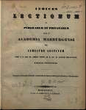 Indices lectionum et publicarum et privatarum quae in Academia Marpurgensi … SS 1873– WS 1873/74