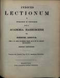 Indices lectionum et publicarum et privatarum quae in Academia Marpurgensi … SS 1878 – WS 1878/79