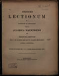 Indices lectionum et publicarum et privatarum quae in Academia Marpurgensi … SS 1888 – WS 1888/89