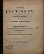 Indices lectionum et publicarum et privatarum quae in Academia Marpurgensi … SS 1889 – WS 1889/90