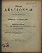 Indices lectionum et publicarum et privatarum quae in Academia Marpurgensi … SS 1891 – WS 1891/92