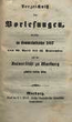 Verzeichnis der Vorlesungen / Philipps-Universität Marburg. SS 1857 – WS 1857/58