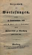 Verzeichnis der Vorlesungen / Philipps-Universität Marburg. SS 1860 – WS 1860/61