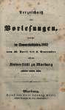Verzeichnis der Vorlesungen / Philipps-Universität Marburg. SS 1862 – WS 1862/63