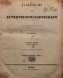 Zeitschrift für die Alterthumswissenschaft. N.S. 13.1855