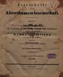 Zeitschrift für die Alterthumswissenschaft. 7.1840