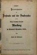Verzeichnis des Personals und der Studierenden auf der Königlich Preußischen Universität Marburg. SS 1898 - WS 1898/99