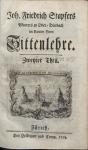 [Sittenlehre] Joh. Friedrich Stapfers Pfarrers zu Ober-Diesbach im Canton Bern Sittenlehre. Bd. 2