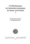 Die althessischen Pfarrer der Reformationszeit. 2. Teil / Mit Nachtr. und Verzeichn. von Hilmar Milbradt
