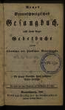 Neues Braunschweigisches Gesangbuch: nebst einem kurzen Gebetbuche zum öffentlichen und häuslichen Gottesdienste (1840)