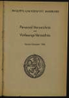Personal- und Vorlesungsverzeichnis / Philipps-Universität Marburg. SS 1956.