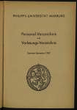 Personal- und Vorlesungsverzeichnis / Philipps-Universität Marburg. SS 1957.