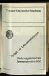 Vorlesungsverzeichnis / Philipps-Universität Marburg. SS 1990.