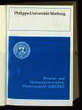 Personal- und Vorlesungsverzeichnis / Philipps-Universität Marburg. WS 2000/2001.