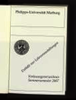 Vorlesungsverzeichnis / Philipps-Universität Marburg. SS 2007.