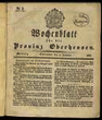 Wochenblatt für die Provinz Oberhessen. (1835)