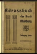 Adressbuch der Stadt Marburg. Jahrgang 1908