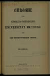 Chronik der Königlich Preussischen Universität Marburg. 12.1898/99(1899)