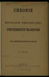 Chronik der Königlich Preussischen Universität Marburg. 3.1889/90(1890)