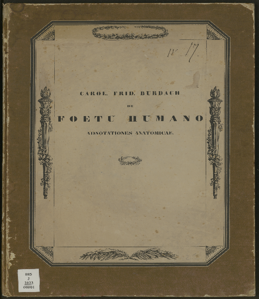 De foetu humano adnotationes anatomicae : quibus ... Samueli Thomae de Soemmerring ... gratulatur universitas Regiomontana